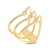 0.30ct 14k Yellow Gold Diamond Lady's Ring Size 8.5